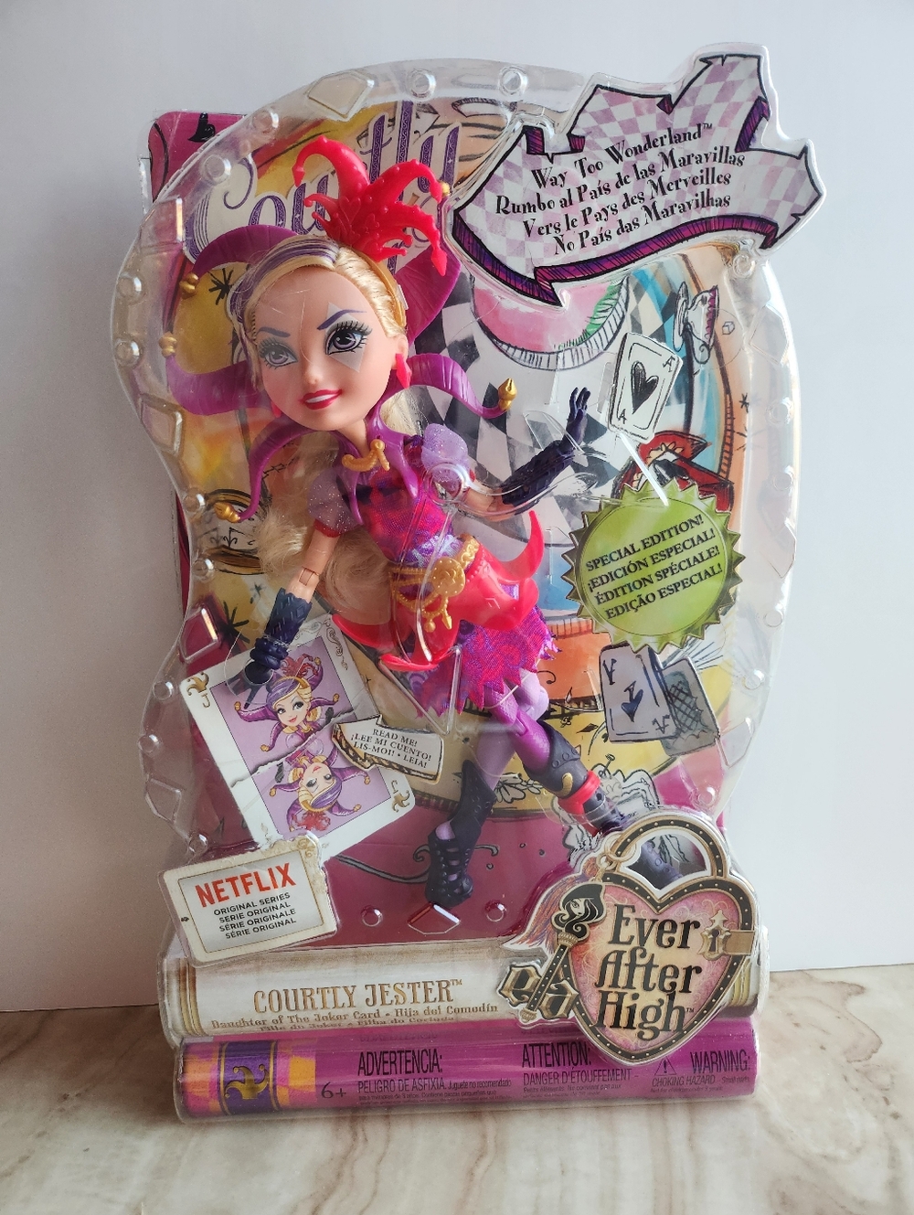 SOLD Ever After High Way Too Wonderland Courtly Jester NIB